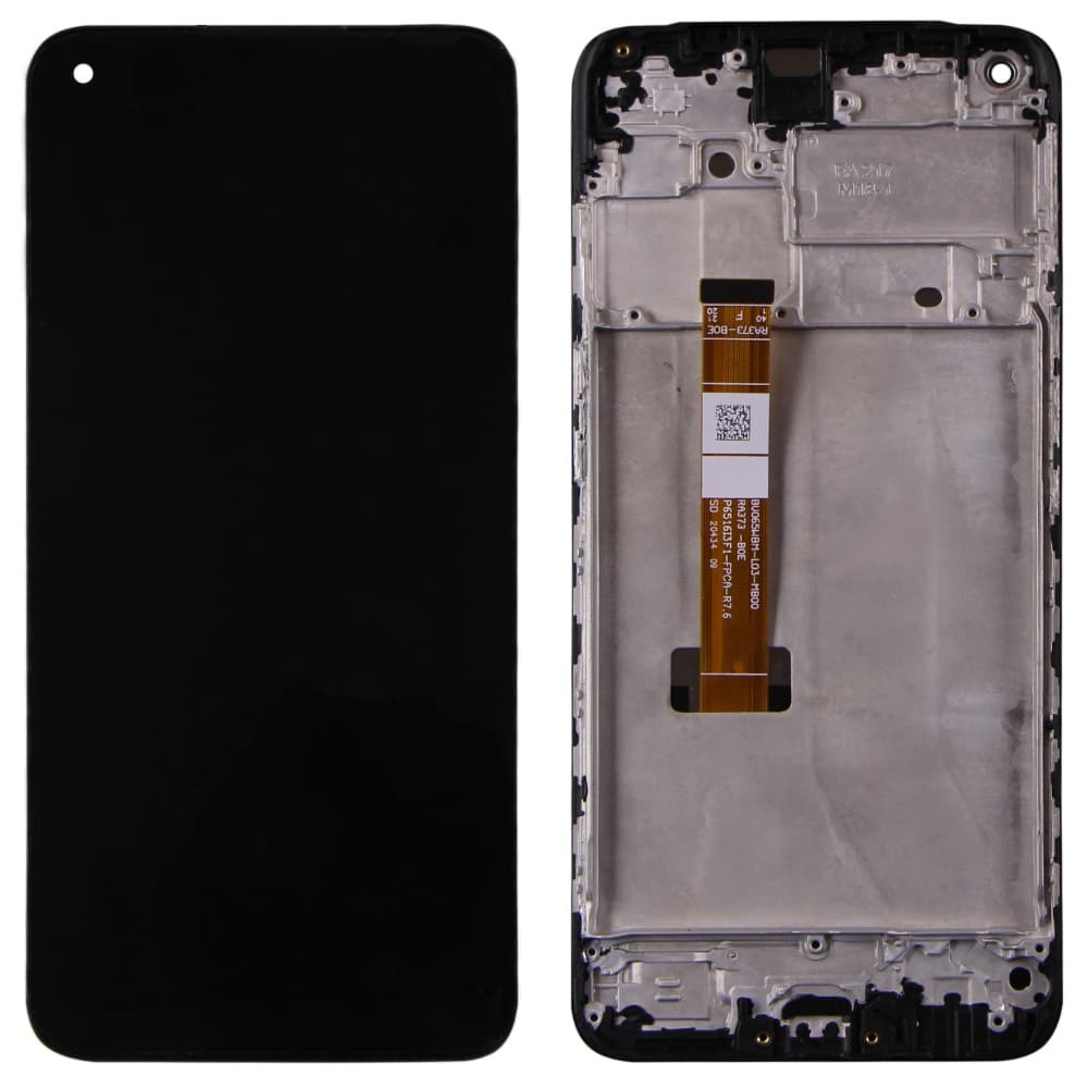 Дисплей для OPPO A53, A32 2020 з тачскріном і рамкою в зборі, колір чорний фото 1