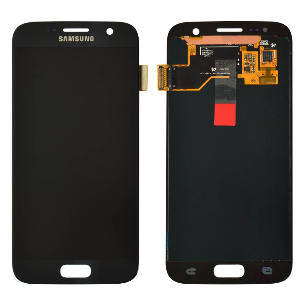 Дисплей для Samsung G930F, G930FD Galaxy S7 (2016) с тачскрином в сборе, цвет черный, Original Change Glass фото 1