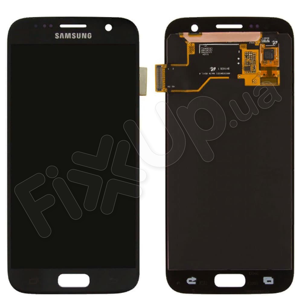 Дисплей для Samsung G930F/G930FD/DS Galaxy S7 с тачскрином в сборе, цвет черный, сервисный оригинал фото 1
