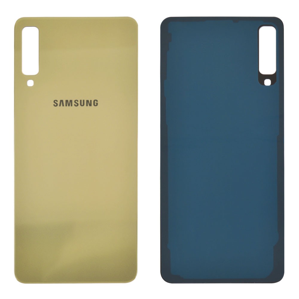 Задняя крышка для Samsung A750 Galaxy A7 (2018), цвет золотой фото 1