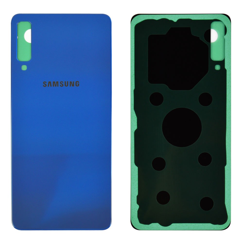 Задняя крышка для Samsung A750 Galaxy A7 (2018), цвет синий фото 1