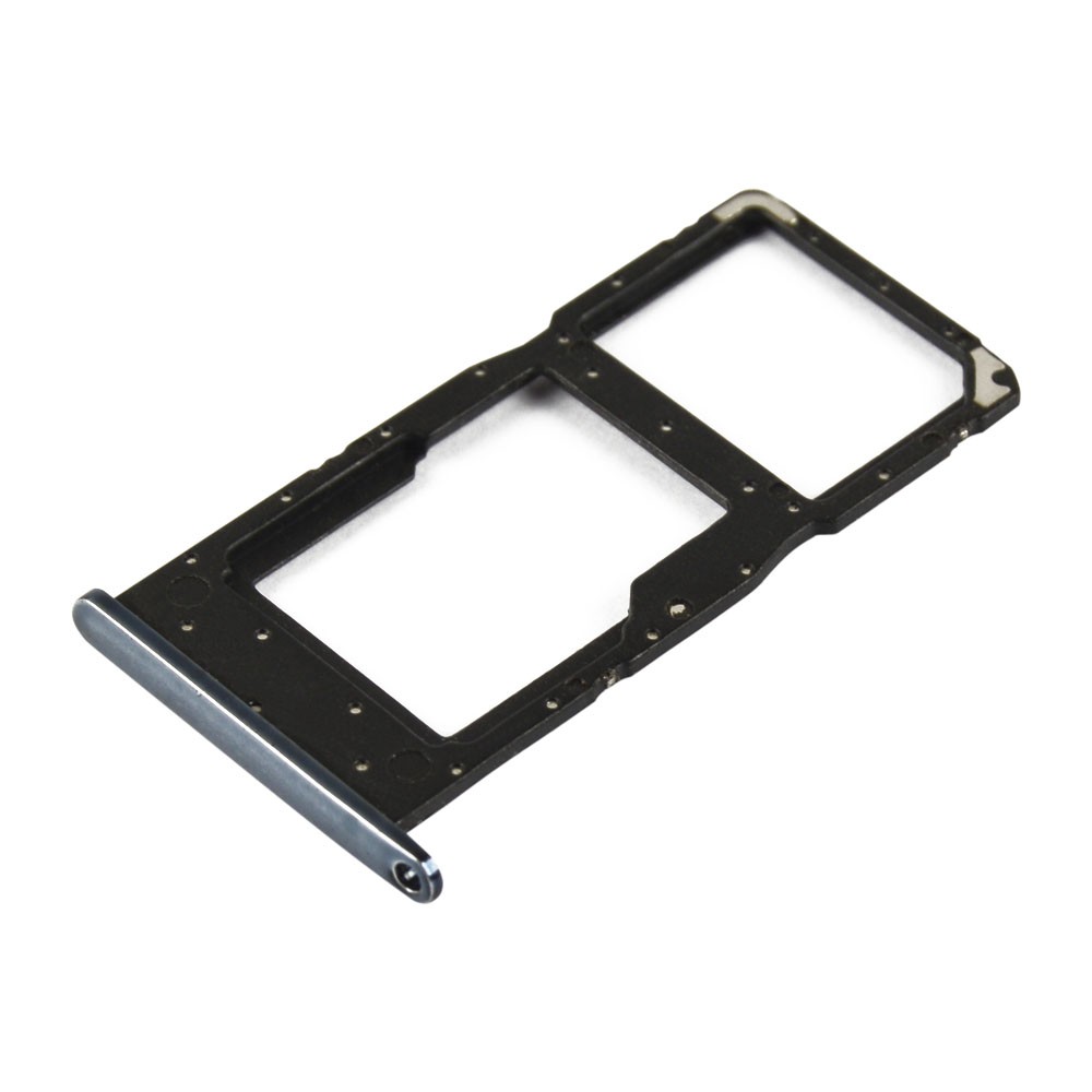 Держатель сим карты для Huawei P Smart 2019, Honor 10 Lite (POT-L21/POT-LX1), цвет черный фото 1