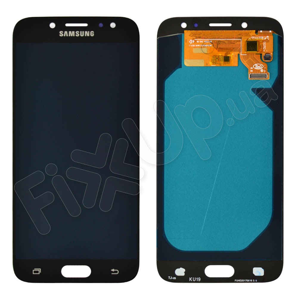Дисплей для Samsung J730F, J730H, J730M/DS Galaxy J7 (2017) з тачскрином у зборі, колір чорний, OLED, уцінка фото 1