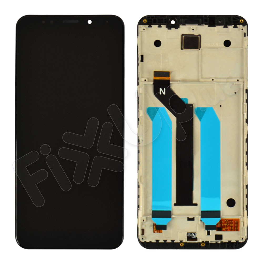 Дисплей для Xiaomi Redmi 5 Plus з тачскрином та рамкою в зборі, колір чорний, Orig PRC, уцінка фото 1