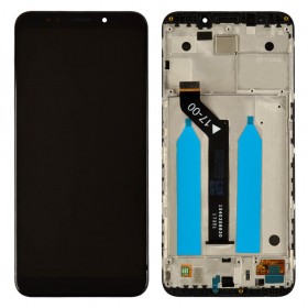 Дисплей для Xiaomi Redmi 5 Plus с таскрином в сборе, оригинал,  цвет черный, с рамкой