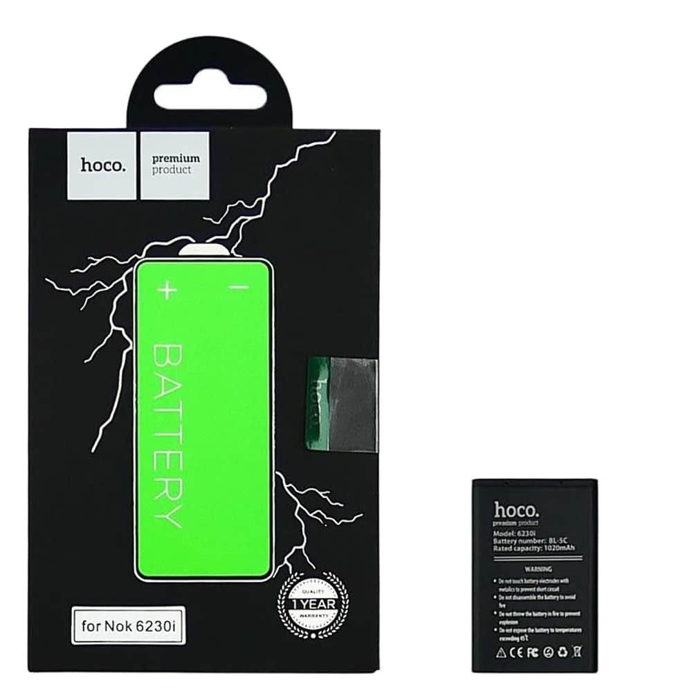 Аккумулятор BL-5C для Nokia 1100/1101/1110/1280/1600/1616/202/203/2300/2310/2323c/2330c/2610/2626/2700c/2730c/3100/3109c/3110c, HOCO фото 1