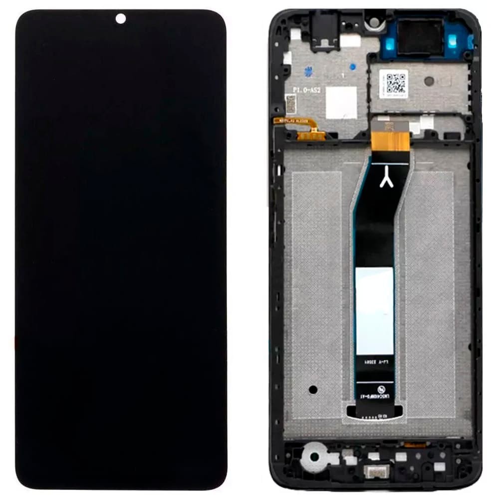 Дисплей для Xiaomi Redmi A3 2024, с тачскрином и рамкой в сборе, цвет черный фото 1