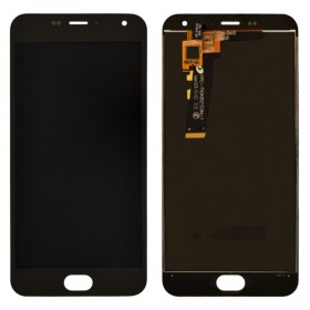 Дисплей Meizu M2, M2 mini с тачскрином в сборе, оригинал китай,  цвет черный, без рамки