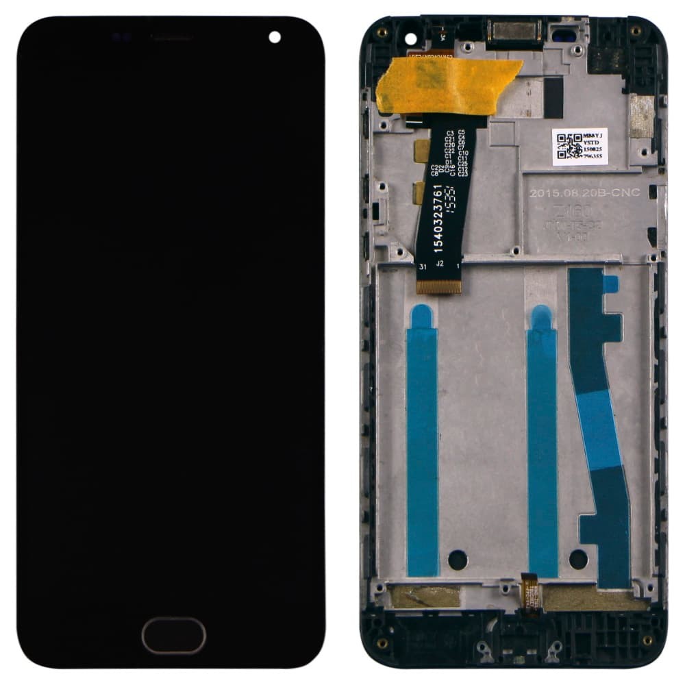 LCD Meizu M2/M2 mini + Touchscreen with Frame (black) copy фото 1 Дисплей для Meizu M2, M2 mini с тачскрином и рамкой в сборе, цвет черный фото 1