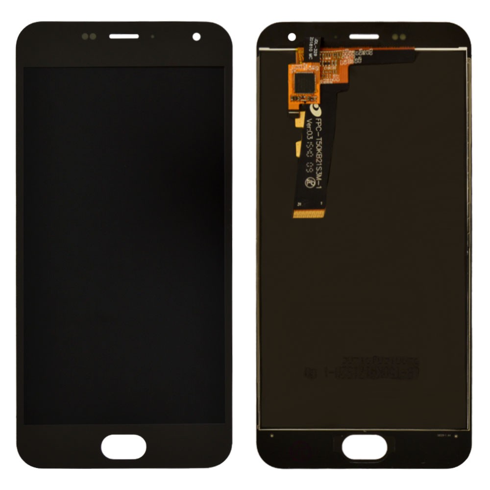 Дисплей для Meizu M2, M2 mini з тачскріном, чорний, оригінал фото 1