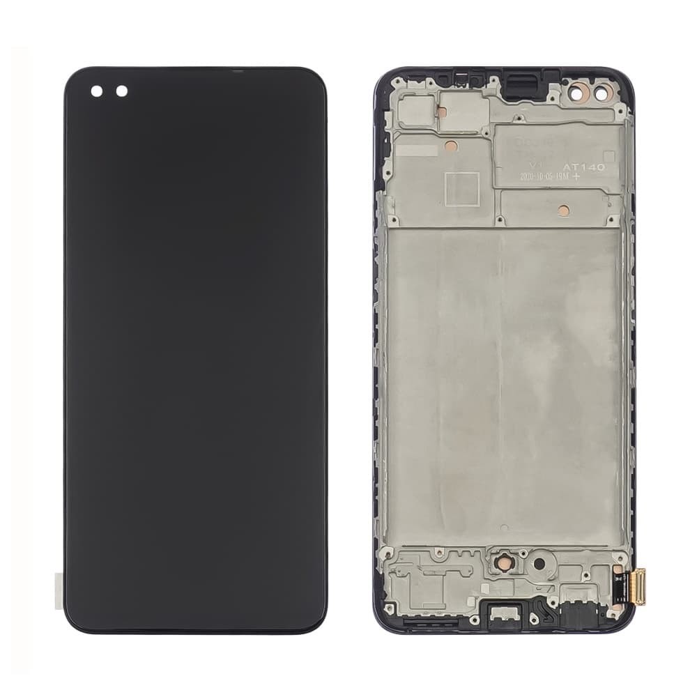 Дисплей для Oppo A93 4G, з тачскріном і рамкою, чорний, IPS фото 1