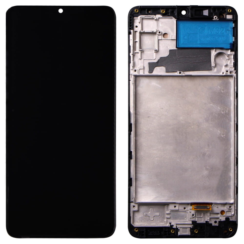 Дисплей для Samsung M325F/DS Galaxy M32 2020 с тачскрином и рамкой в сборе, цвет черный, OLED фото 1