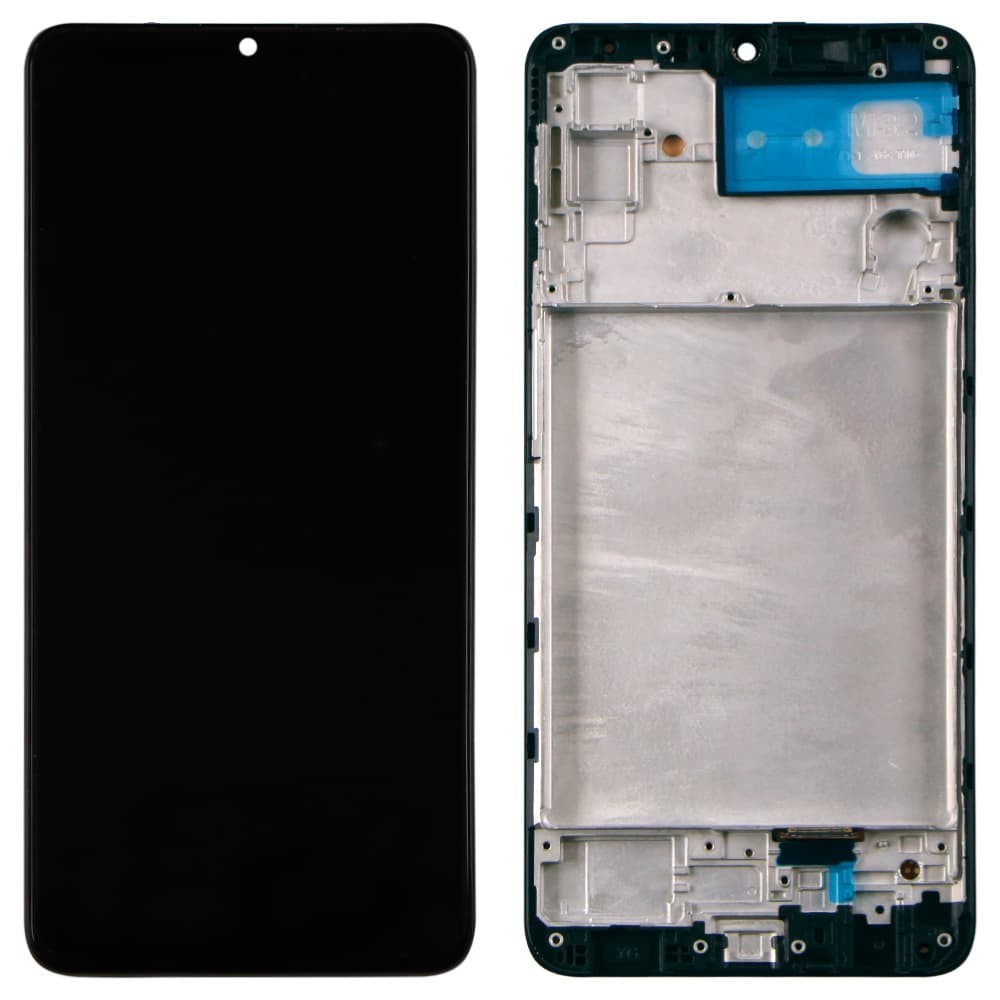 Дисплей для Samsung M325F/DS Galaxy M32 2020 с тачскрином и рамкой в сборе, цвет черный, IPS (TFT) фото 1