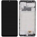 Дисплей для Samsung M325F/DS Galaxy M32 2020 с тачскрином и рамкой в сборе, цвет черный, OLED small LCD миниатюра 1