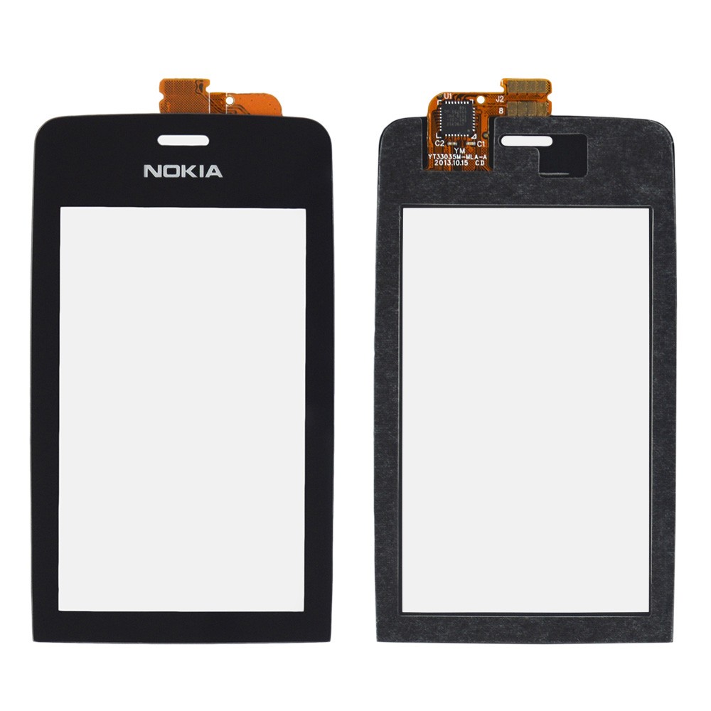Тачскрин Nokia 308, 309, 310 Asha, цвет черный, маленькая микросхема фото 1