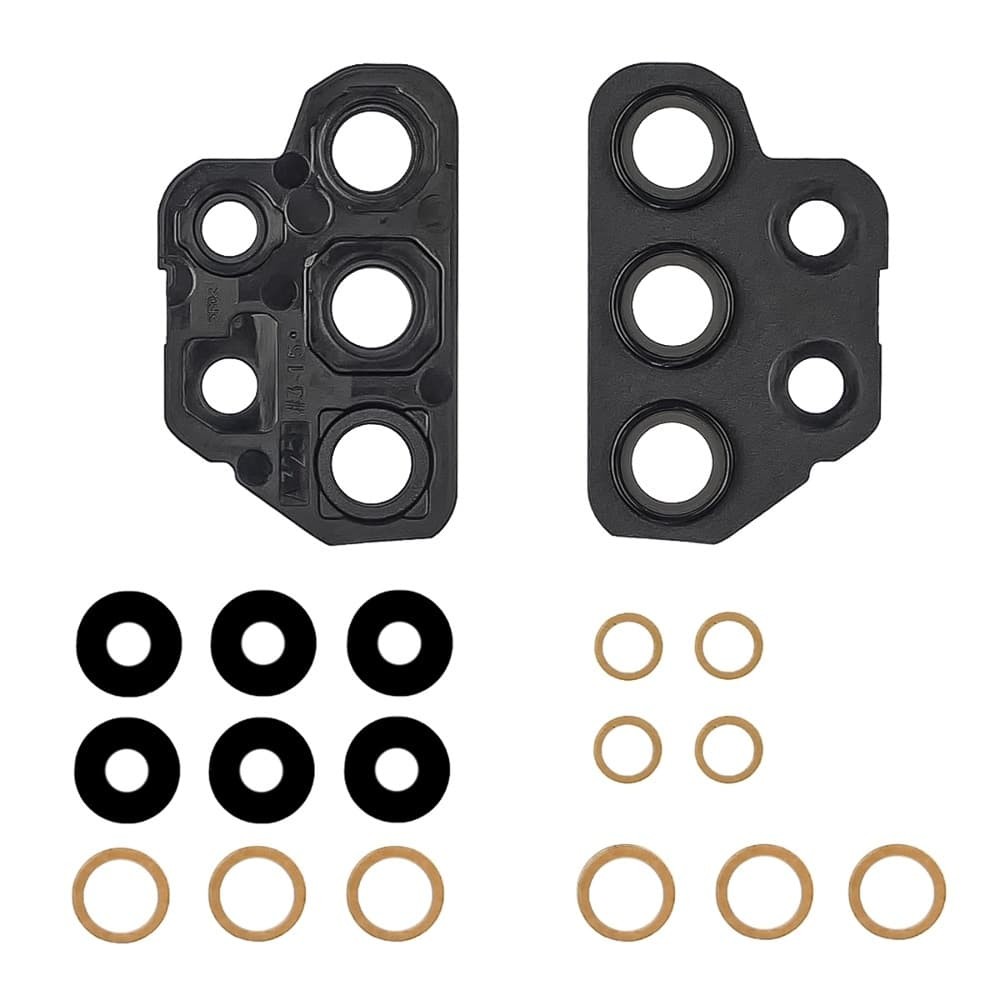 Скло камери для Samsung A325 Galaxy A32 2021, комплект з 5шт., колір чорний фото 1