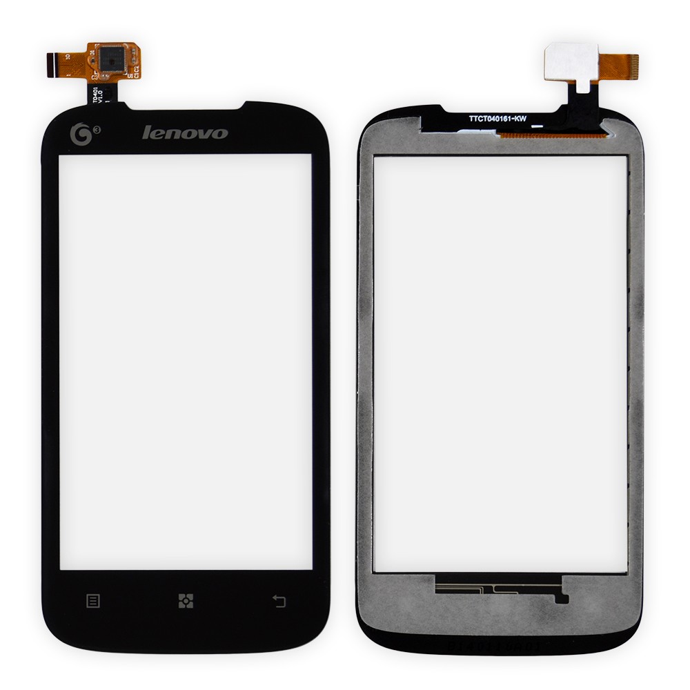Тачскрин Lenovo A318, колір чорний, маленька мікросхема фото 1