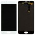 Дисплей для Meizu MX6 з тачскрином у зборі, 22pin, колір білий, оригінал. миниатюра 1