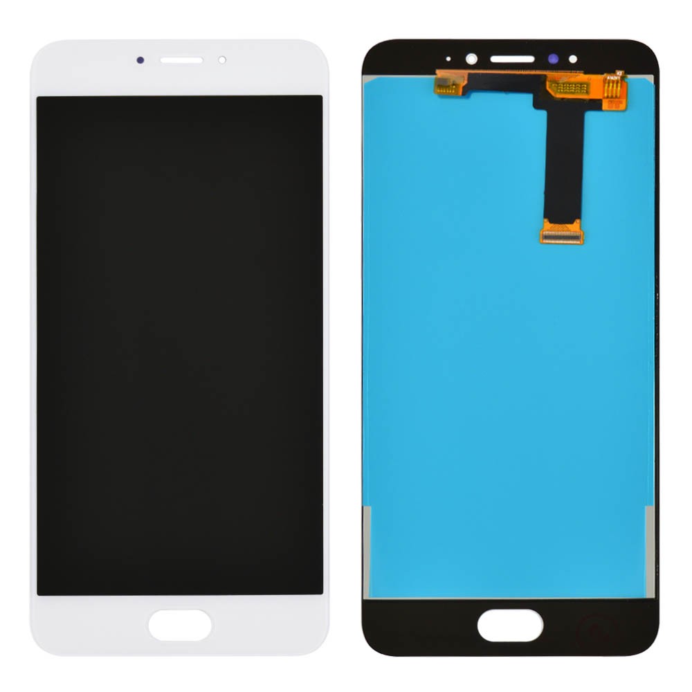 Дисплей Meizu MX6 з тачскрином у зборі, колір білий 22pin фото 1