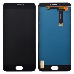 Дисплей Meizu MX6 с тачскрином в сборе, 22 pin, китай,  цвет черный, без рамки