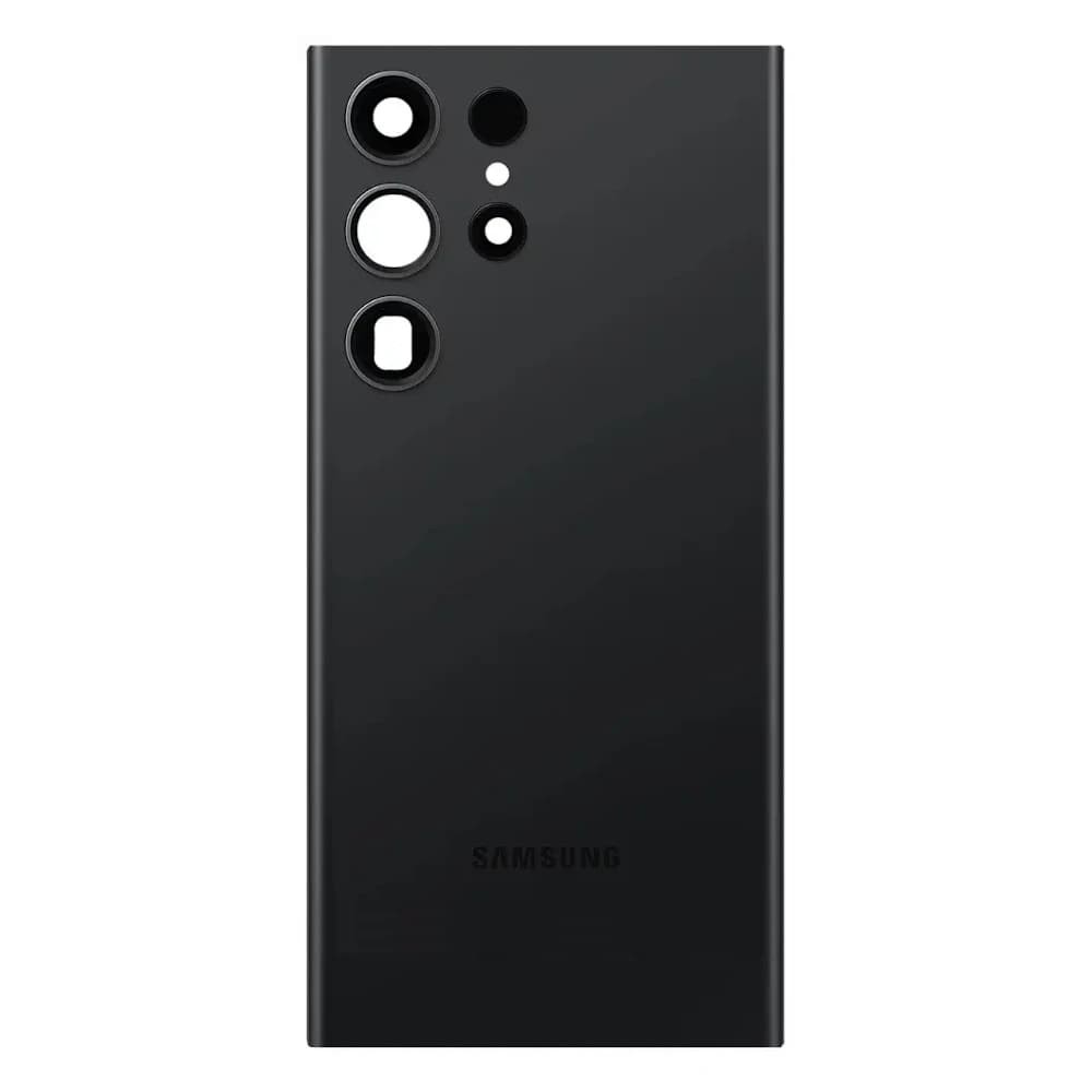 Задняя крышка для Samsung S918 Galaxy S23 Ultra (GH82-30400A), цвет черный, сервисный оригинал фото 1