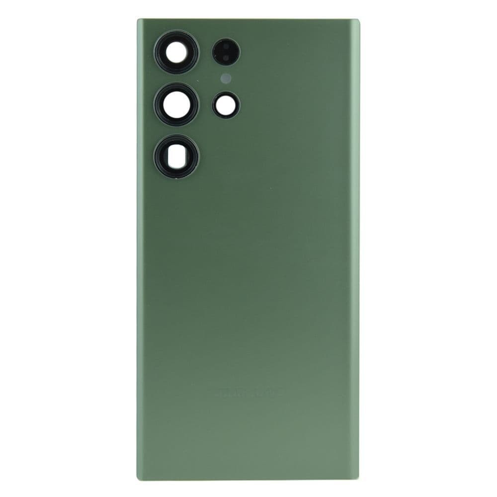 Задня кришка для Samsung S918 Galaxy S23 Ultra, зі склом камери, колір зелений фото 1