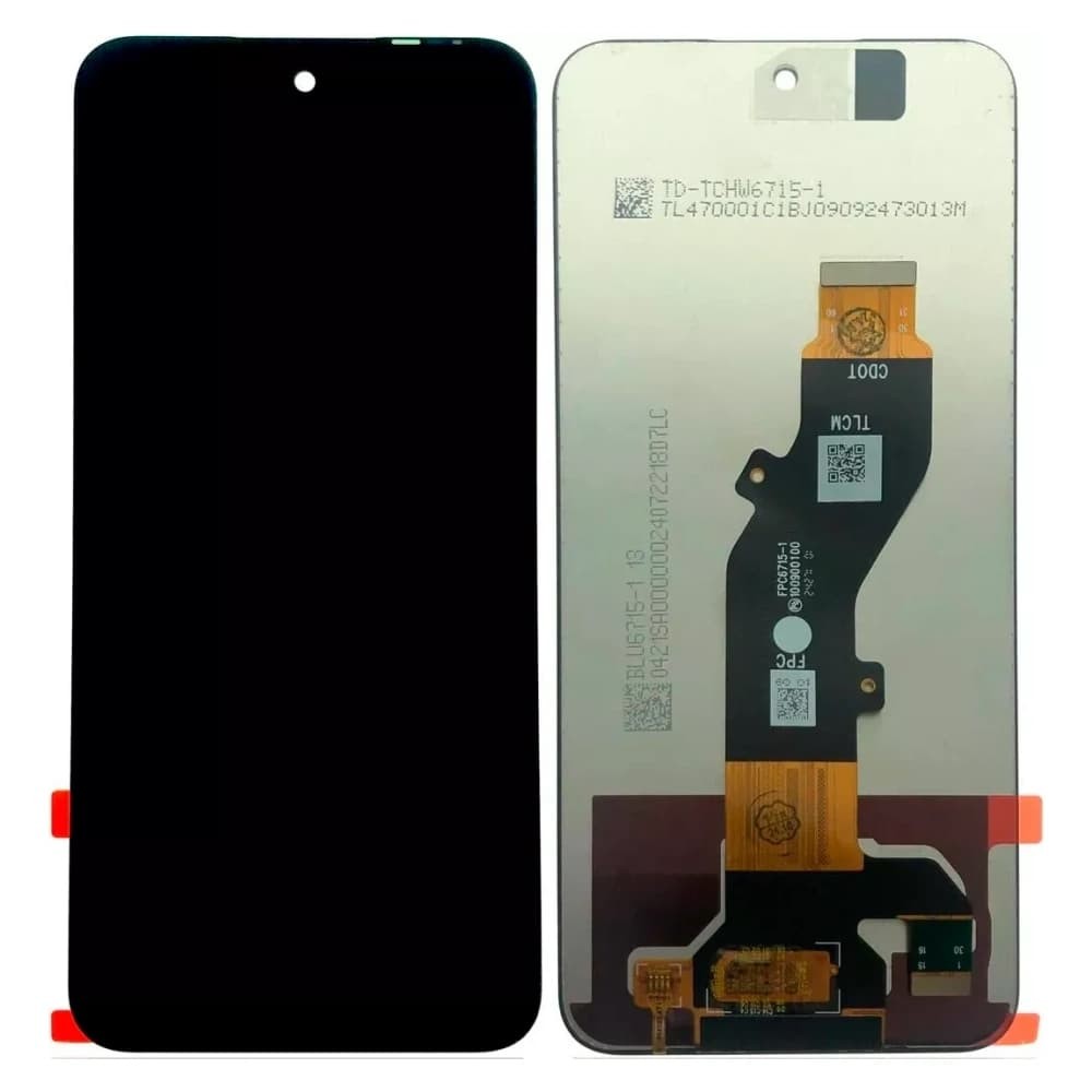Дисплей для Infinix Hot 50i X6531B, з тачскріном, чорний фото 1