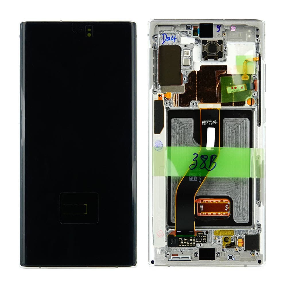 Дисплей для Samsung N975 Galaxy Note 10 Plus (GH82-20838B), з тачскріном і рамкою в зборі, колір чорний, сервісний оригінал фото 1