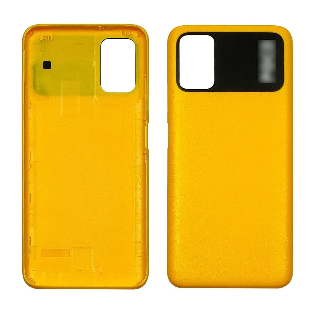 Задняя крышка для Xiaomi Poco M3, цвет желтый фото 1