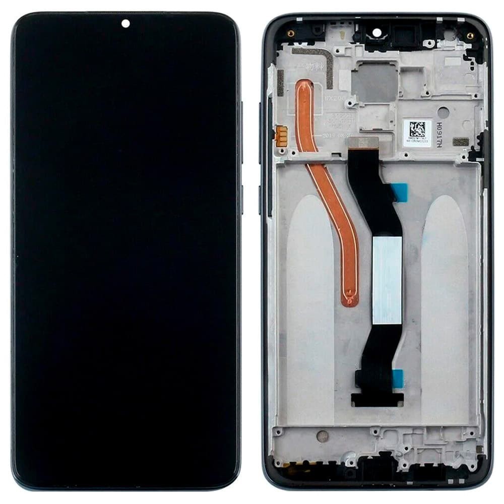 Дисплей для Xiaomi Redmi Note 8 Pro з тачскріном і рамкою в зборі, колір чорний, уцінка фото 1