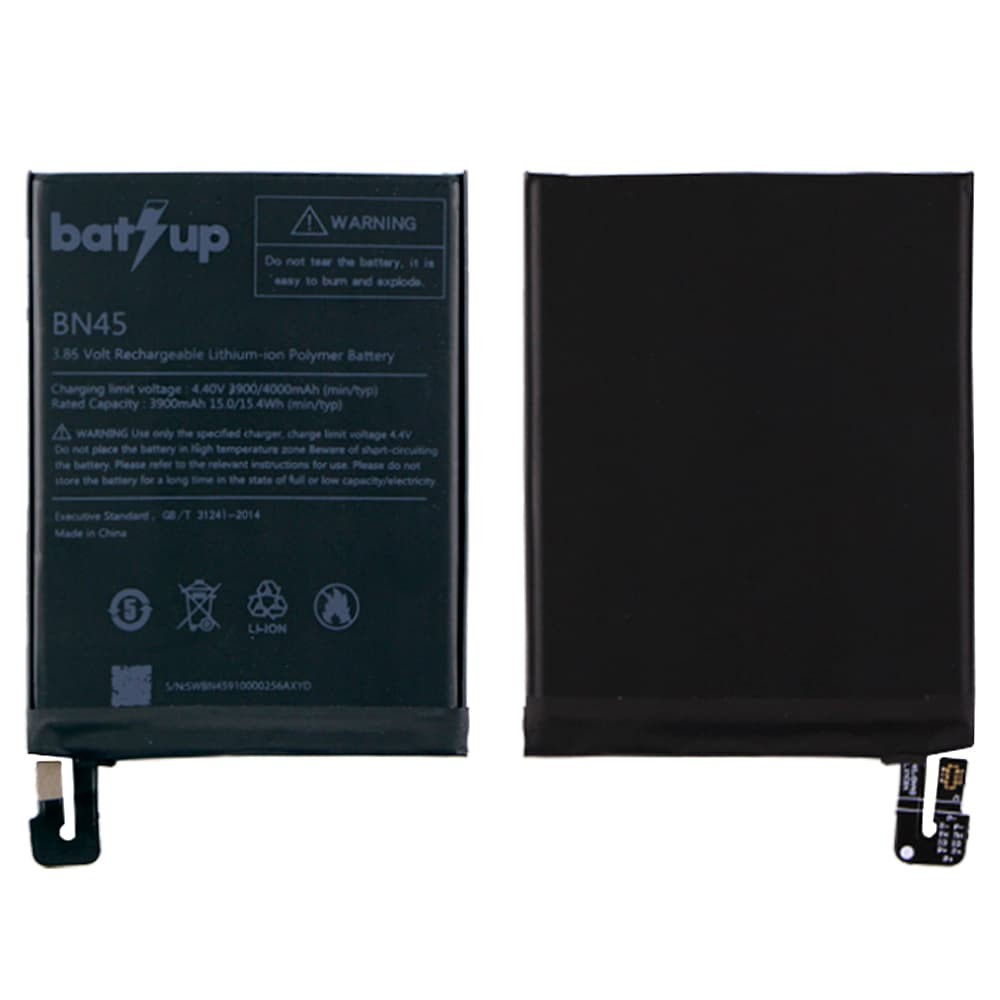 Акумулятор BN45 для Xiaomi Redmi Note 5/Note 5 Pro, BatUp, 4000mAh фото 2