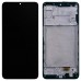 Дисплей для Samsung A225 Galaxy A22 2021 с тачскрином и рамкой в сборе, цвет черный, IPS (TFT) миниатюра 1