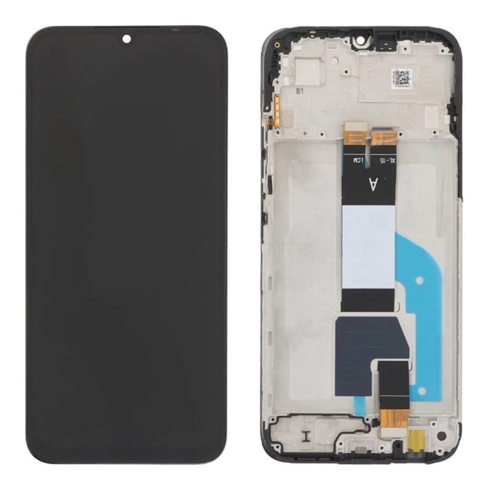 Дисплей для Xiaomi Redmi 15C 4G 168мм, з тачскріном і рамкою, чорний фото 1