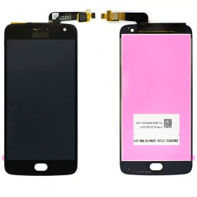 Дисплей для Motorola XT1680, XT1681, XT1684, XT1685 Moto G5 Plus с тачскрином в сборе,  цвет черный, без рамки
