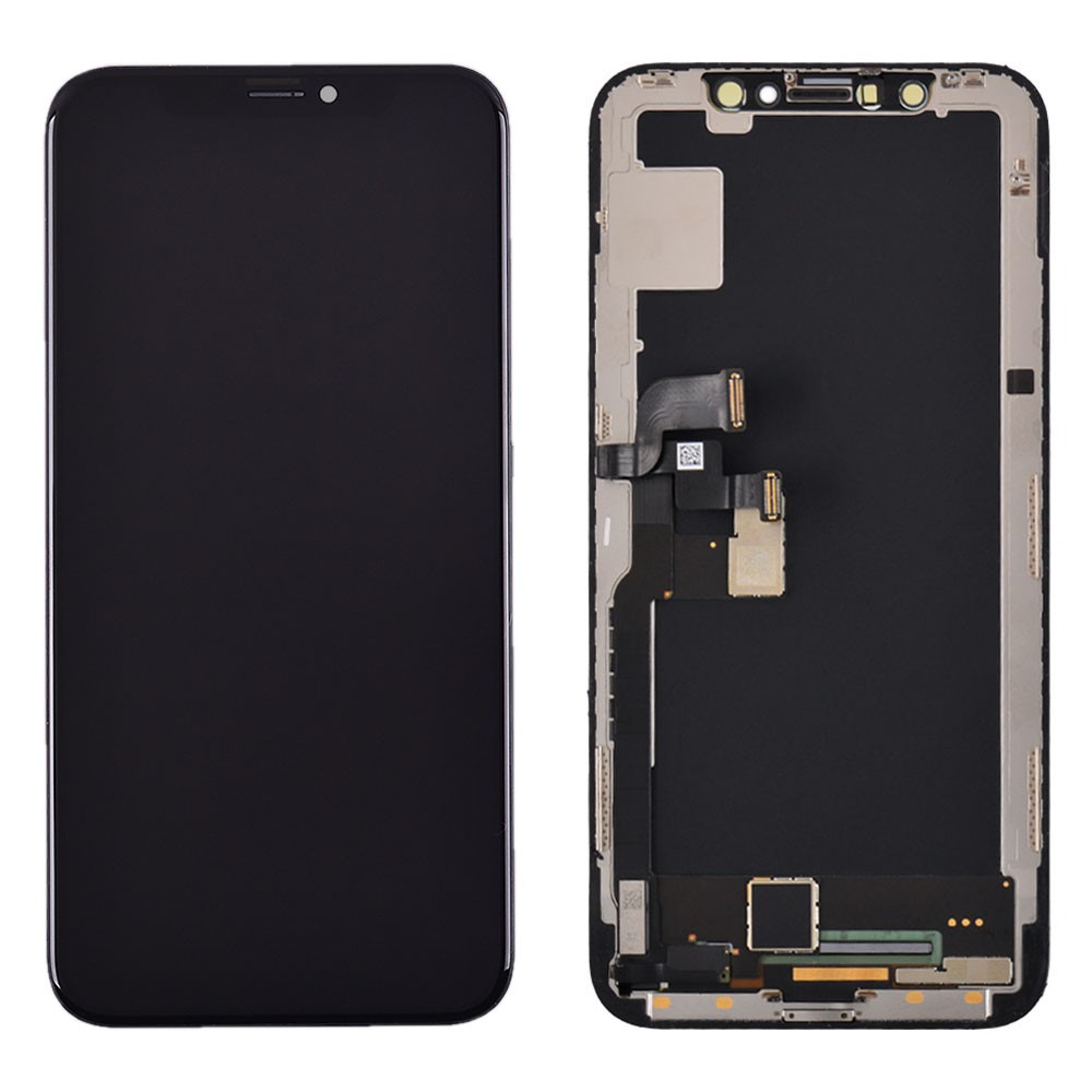 Дисплей для iPhone X (5.8) с тачскрином в сборе, цвет черный, original с разбора фото 1