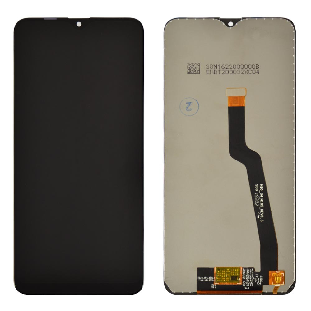Дисплей для Samsung M105F / DS Galaxy M10 з тачскрином у зборі, колір чорний, оригінал із заміненим склом фото 1