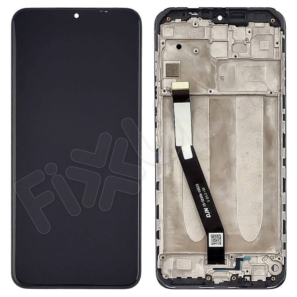 Дисплей для Xiaomi Redmi 9 з тачскрином та рамкою в зборі, колір чорний фото 1