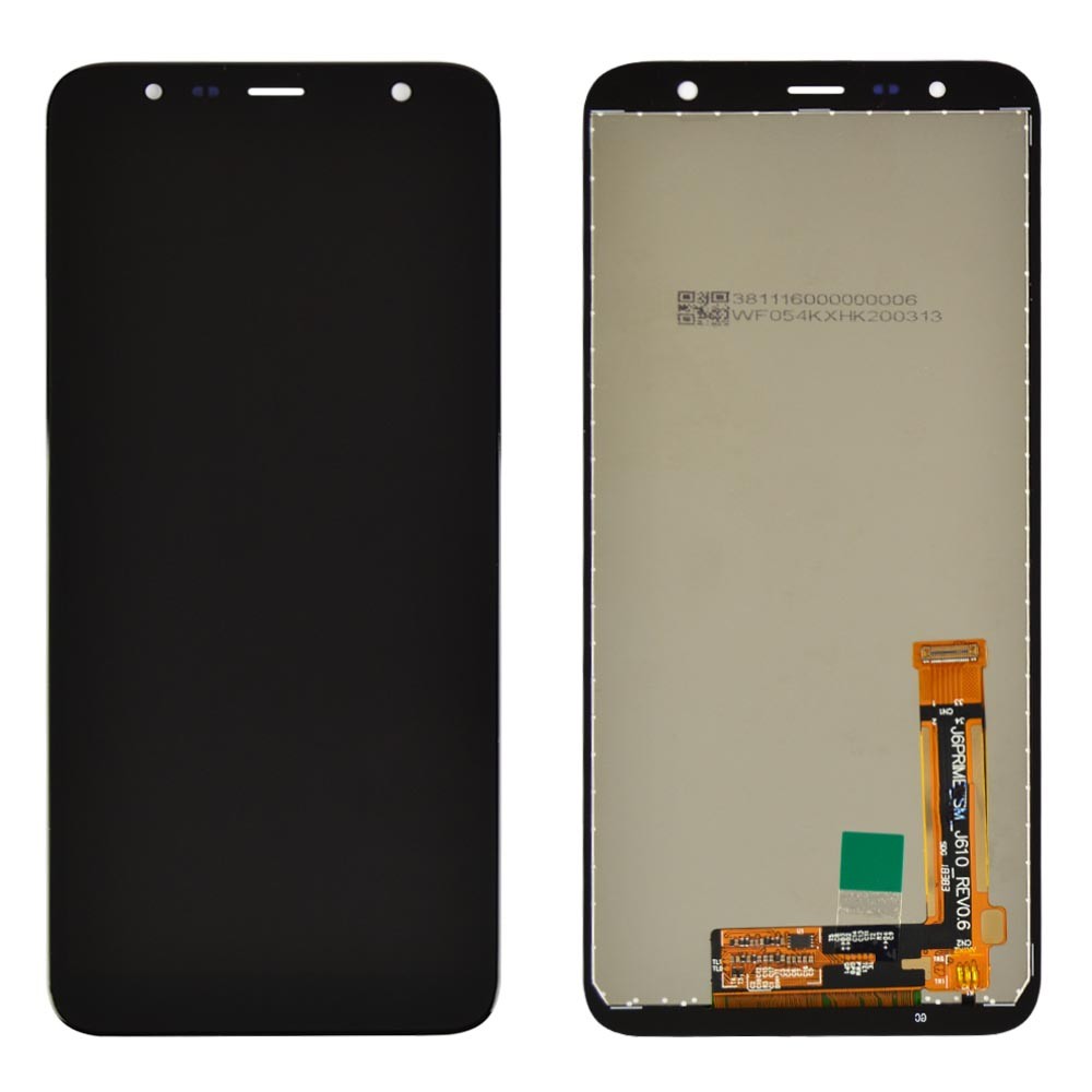 Дисплей для Samsung J610F/DS Galaxy J6 Plus, J415F Galaxy J4 Plus (2018) с тачскрином в сборе, цвет черный, IPS (TFT) фото 1