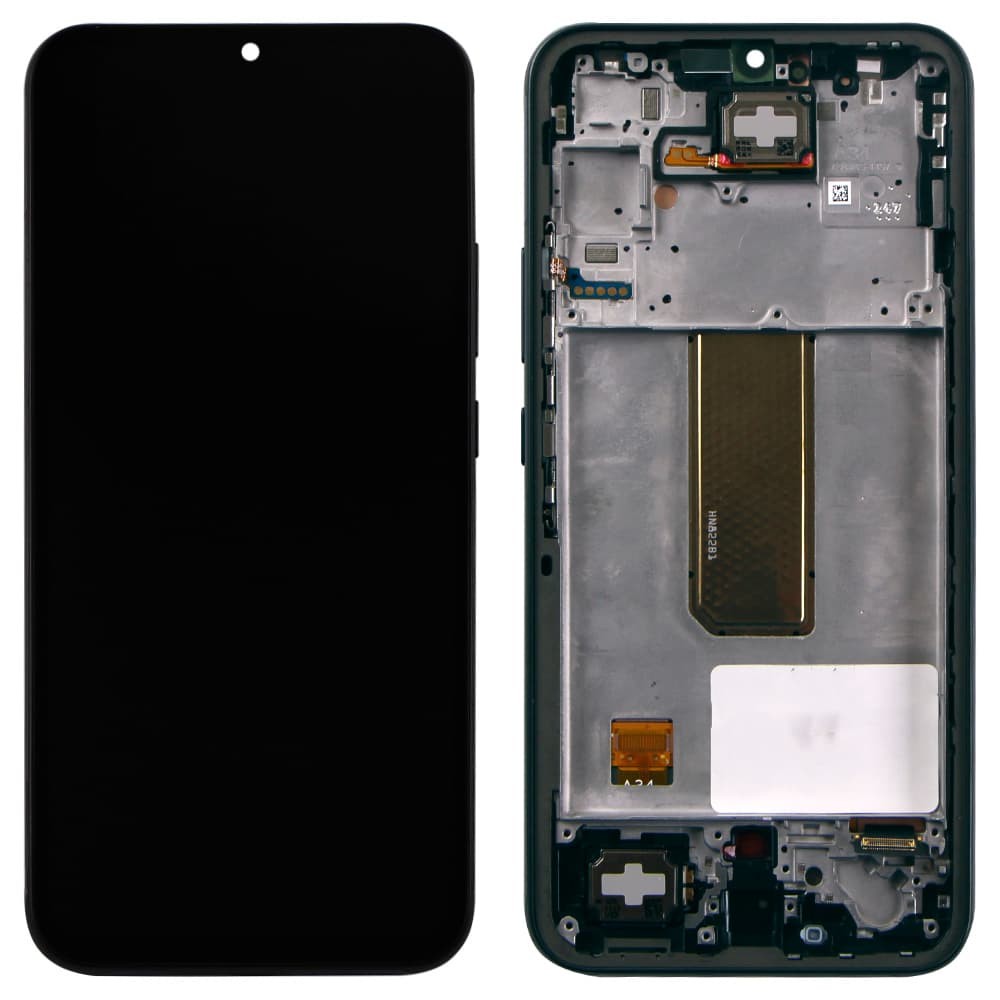 Дисплей для Samsung A346 Galaxy A34 2023 (GH82-31200A), с тачскрином и рамкой в сборе, цвет черный, сервисный оригинал фото 1