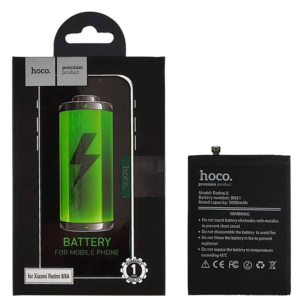 Аккумулятор BN51 для Xiaomi Redmi 8, Redmi 8A, HOCO 5000mAh фото 1