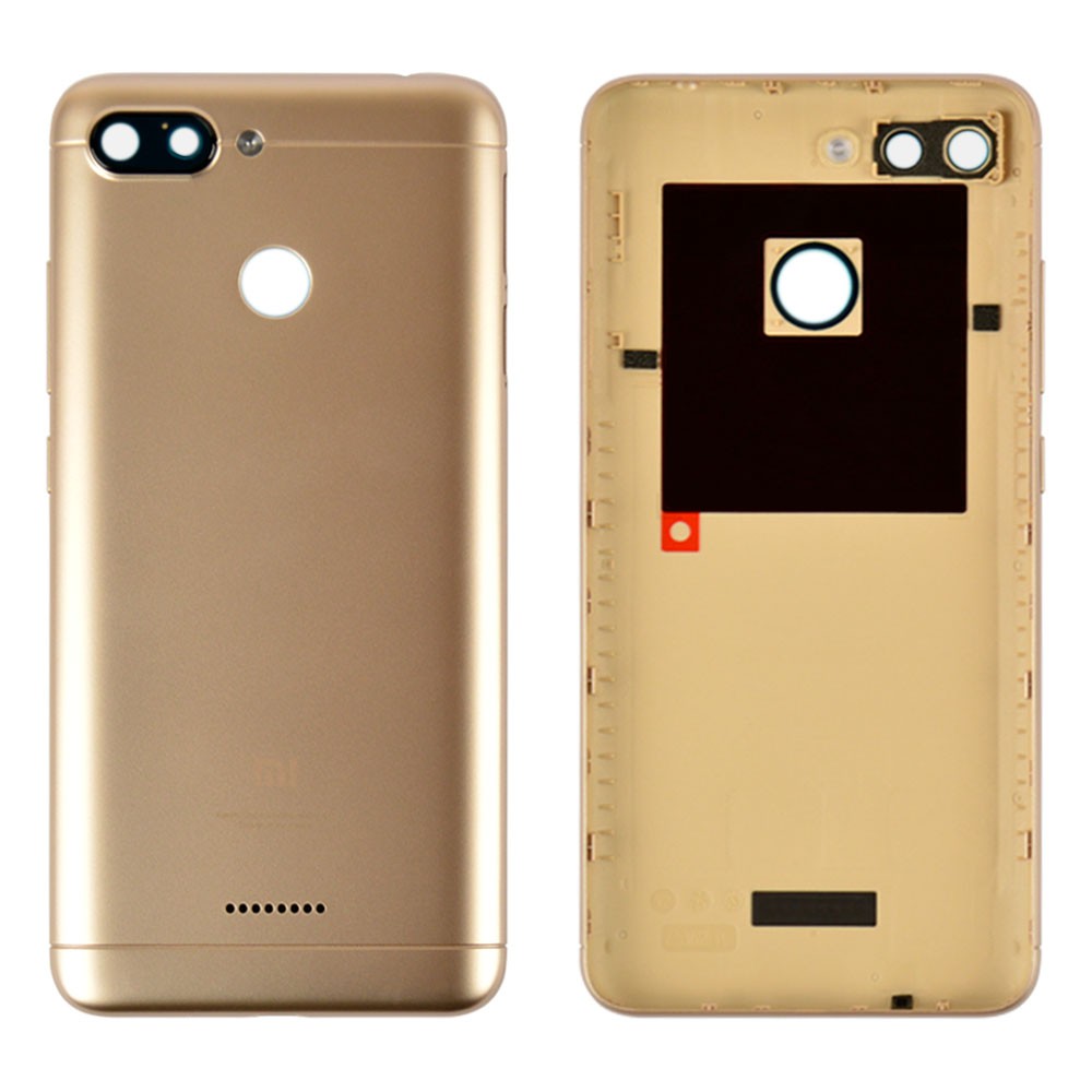 Задня кришка для Xiaomi Redmi 6, колір золотий, уцінка фото 1