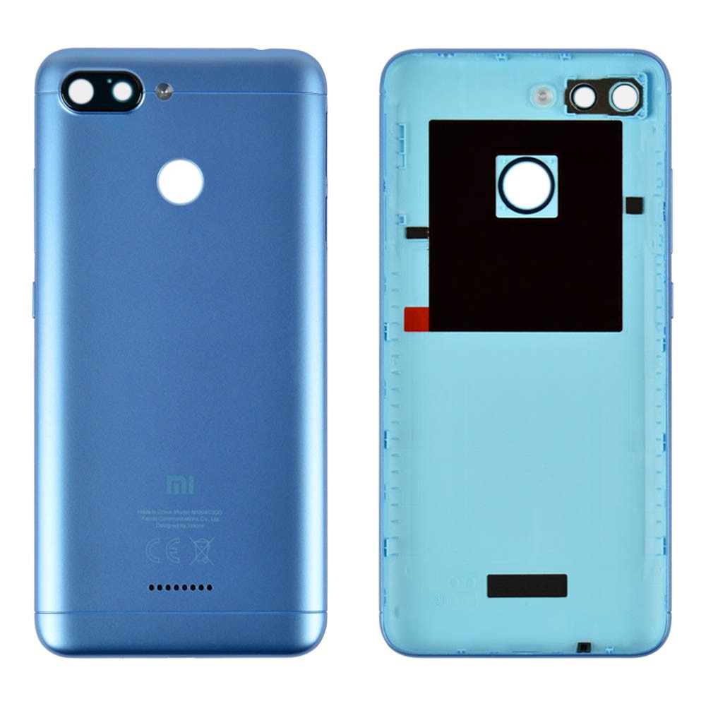 Задня кришка для Xiaomi Redmi 6, колір синій, уцінка фото 1