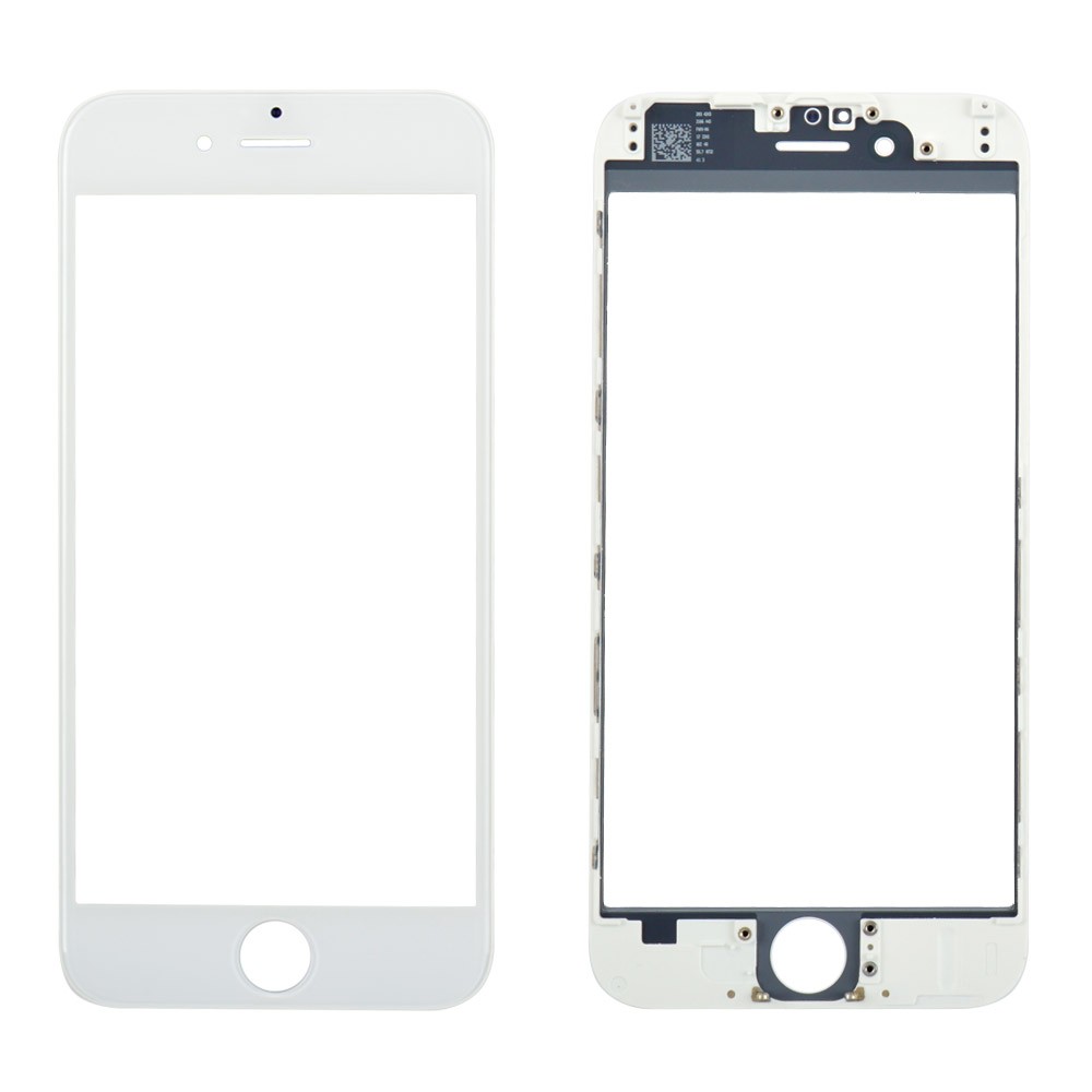Стекло с рамкой и OCA для iPhone 6, цвет белый фото 1