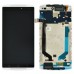 Дисплей Lenovo A7010 X3 Lite, Vibe K4 Note з тачскрином і рамкою в зборі, колір білий, оригінал миниатюра 1