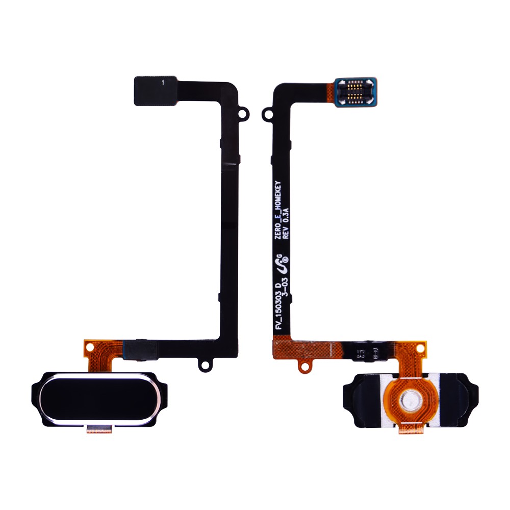 Шлейф для Samsung Galaxy S6 EDGE G925F с кнопкой Home, цвет черный фото 1