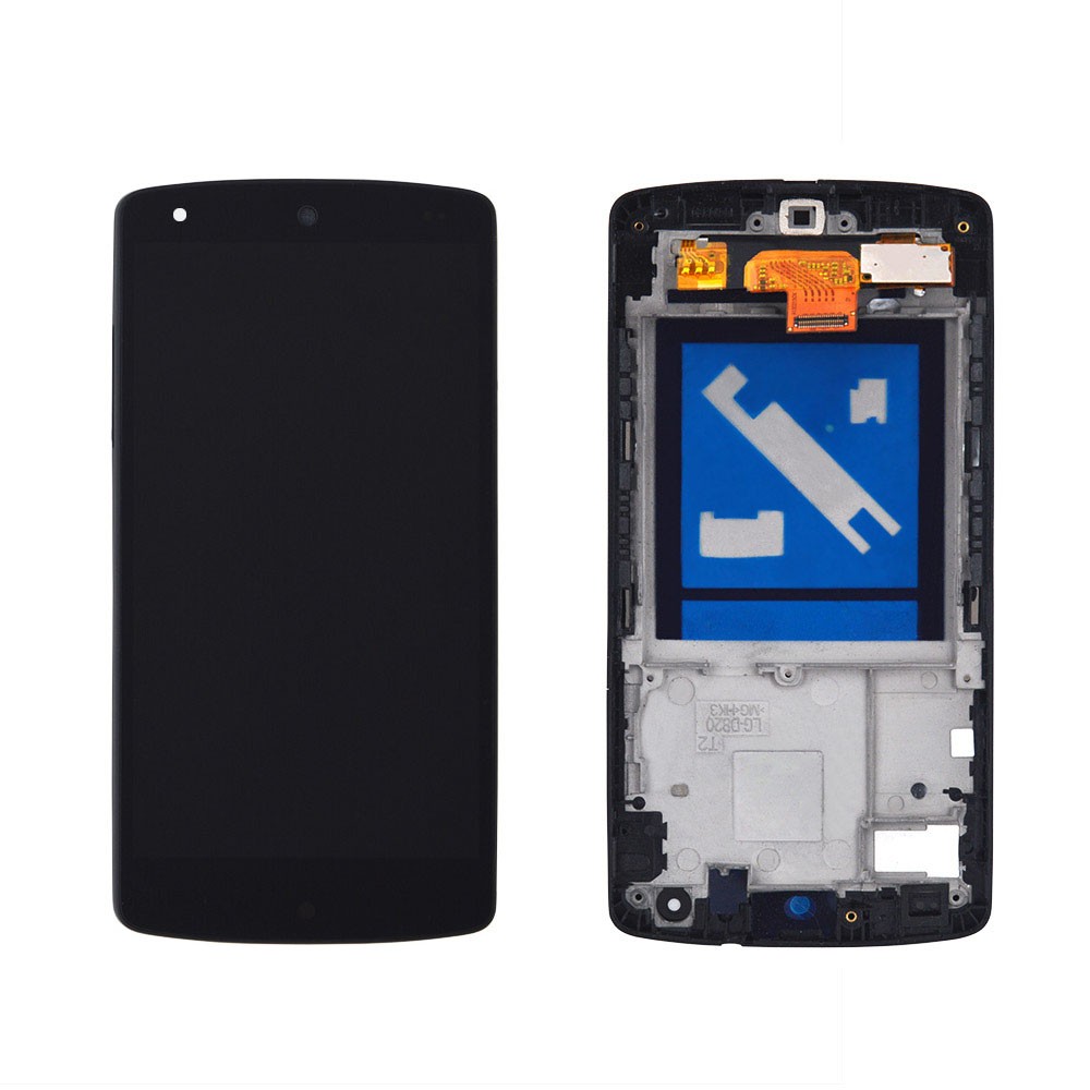 Дисплей LG Google Nexus 5 D821 (D820, D822) с тачскрином в сборе, цвет черный, в рамке фото 1
