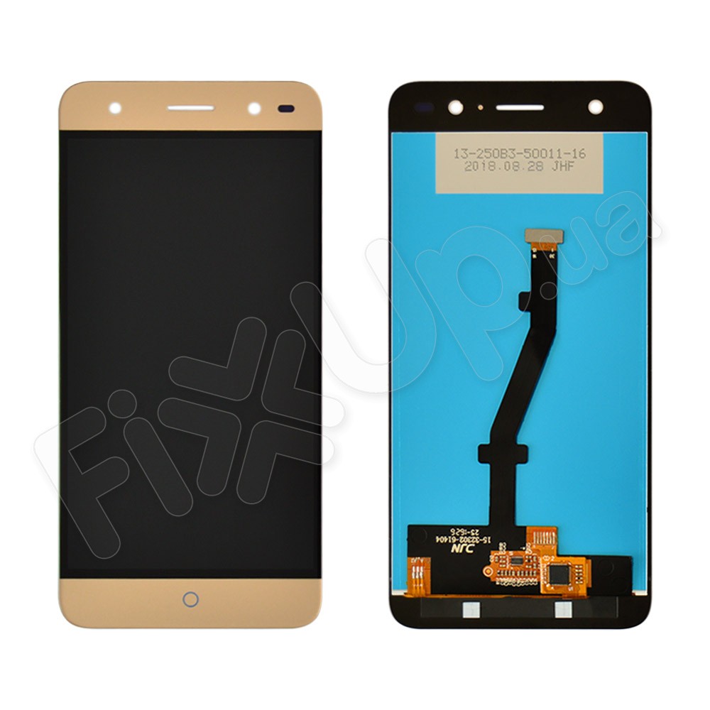 Дисплей для ZTE V7 Lite с тачскрином в сборе, цвет золотой, уценка фото 1