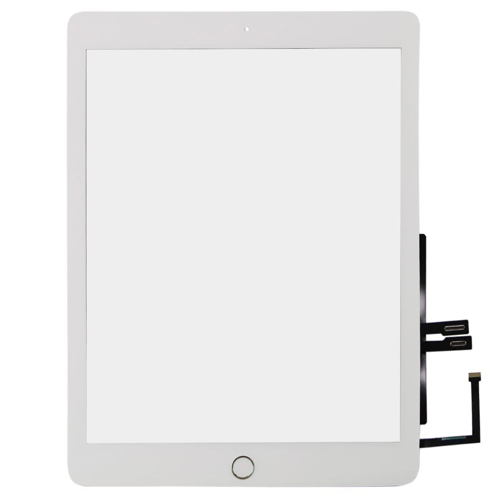 Тачскрін для iPad 9.7 2018 (A1893/A1954) з кнопкою Home, колір білий фото 1