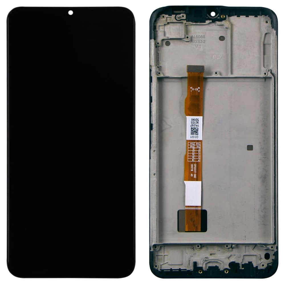 Дисплей для Vivo Y15S, с тачскрином и рамкой в сборе, цвет черный фото 1