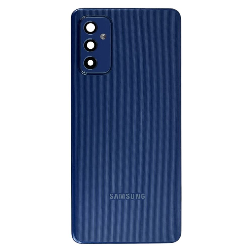 Задня кришка для Samsung Galaxy M52 2021 M526B, зі склом камери, колір синій фото 1